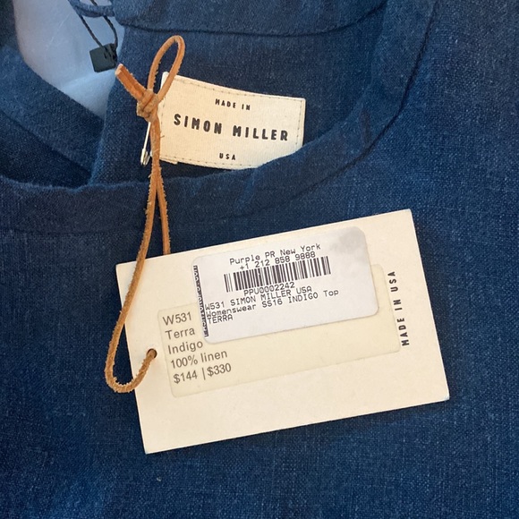 Simon Miller Terra Linen Double Layer Top - Picture 4 of 8